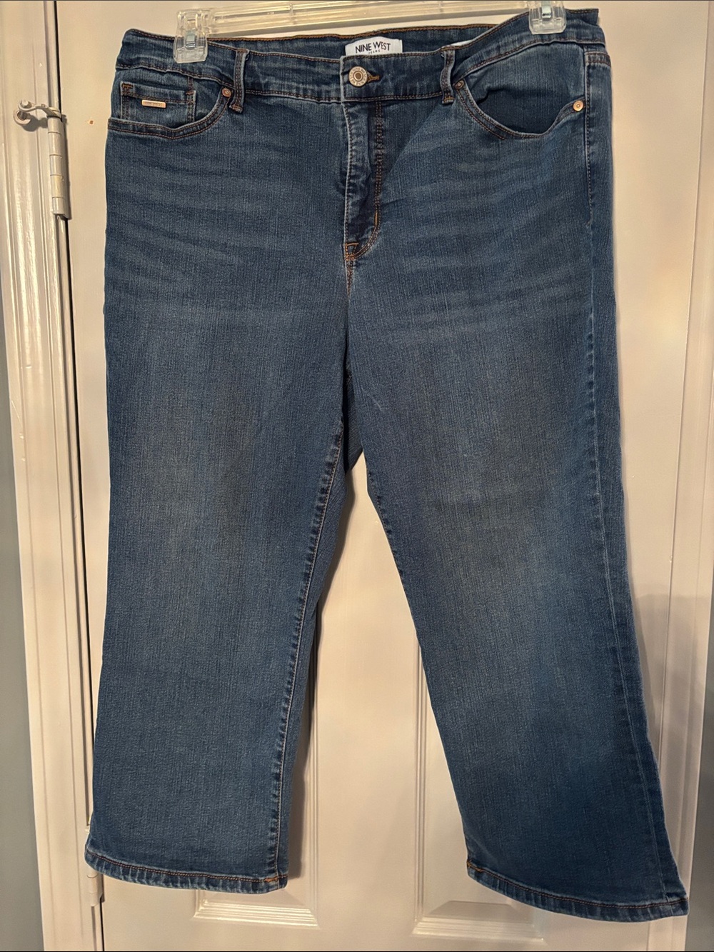 Nine West Medium Blue Jean Chrystie Capri